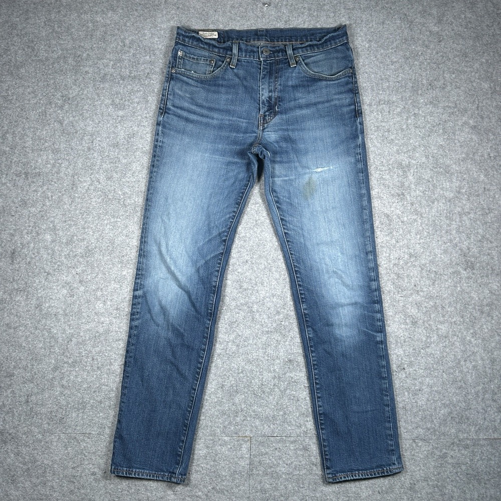 Levis Premium 511 Denim Jeans Men's Size 31x32(28x29) Blue Light Washed Straight